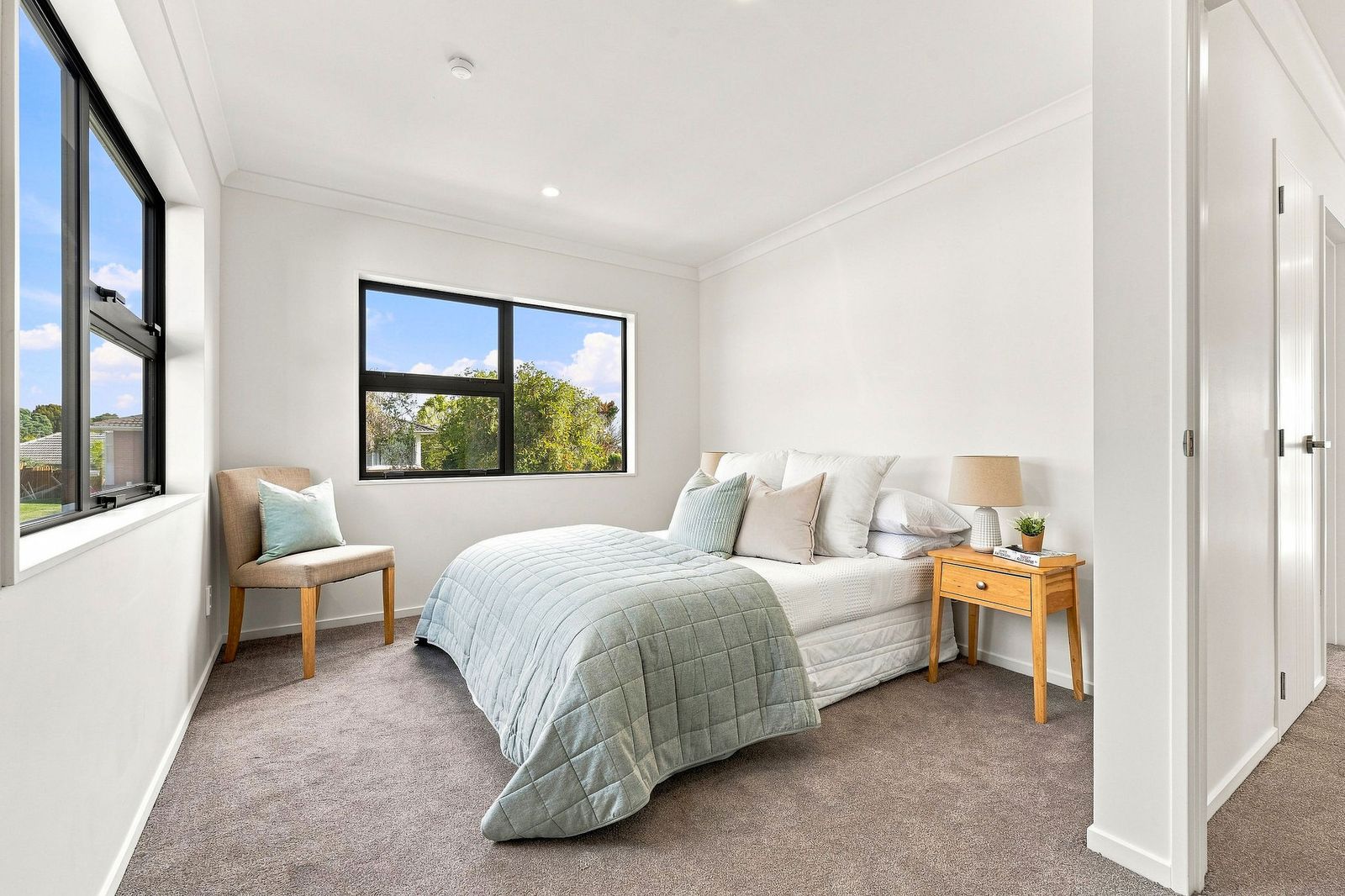 Bruce Road, Glenfield - bedroom styled with bedside styling