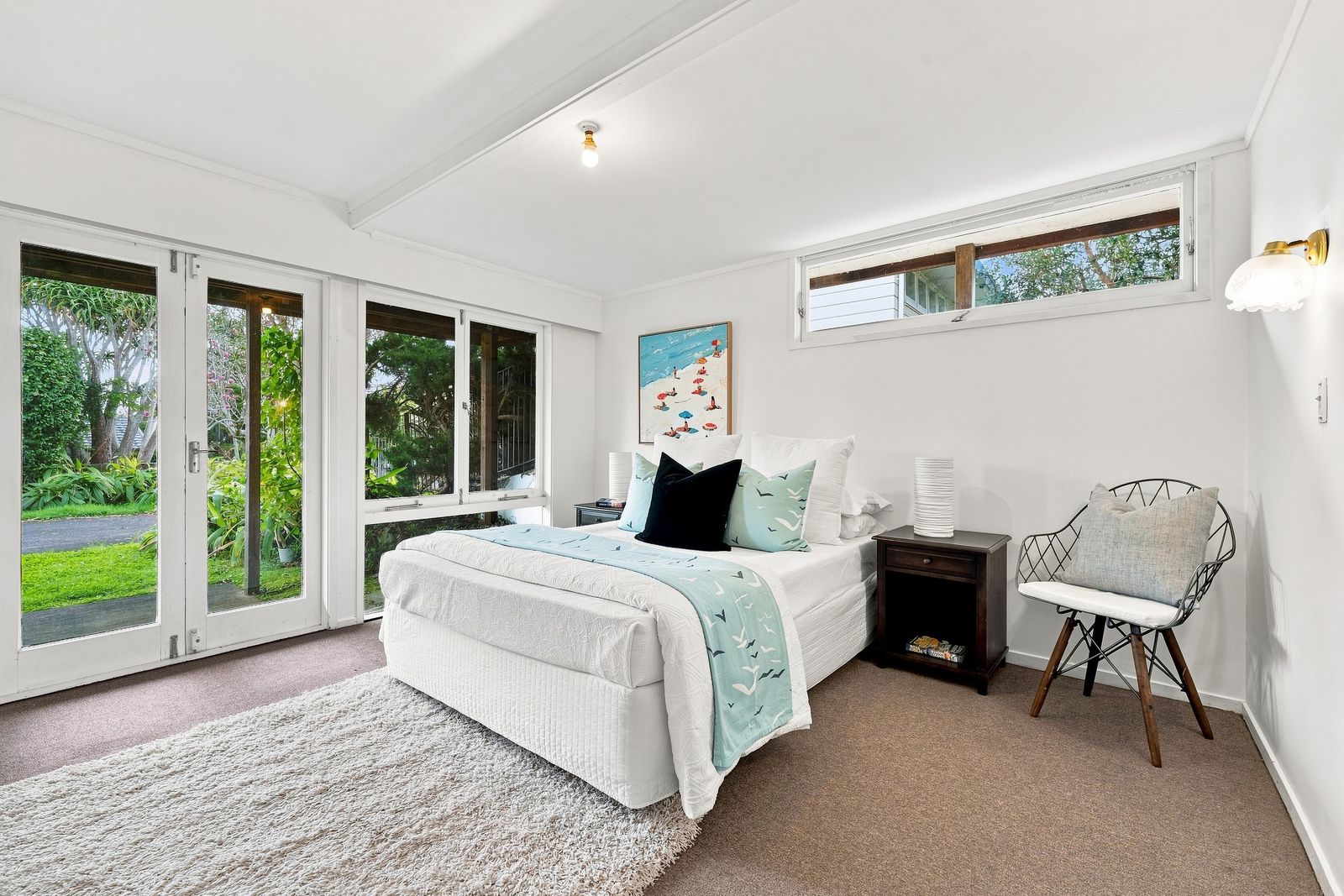 Hurstmere Road, Takapuna - bedroom opening to the garden