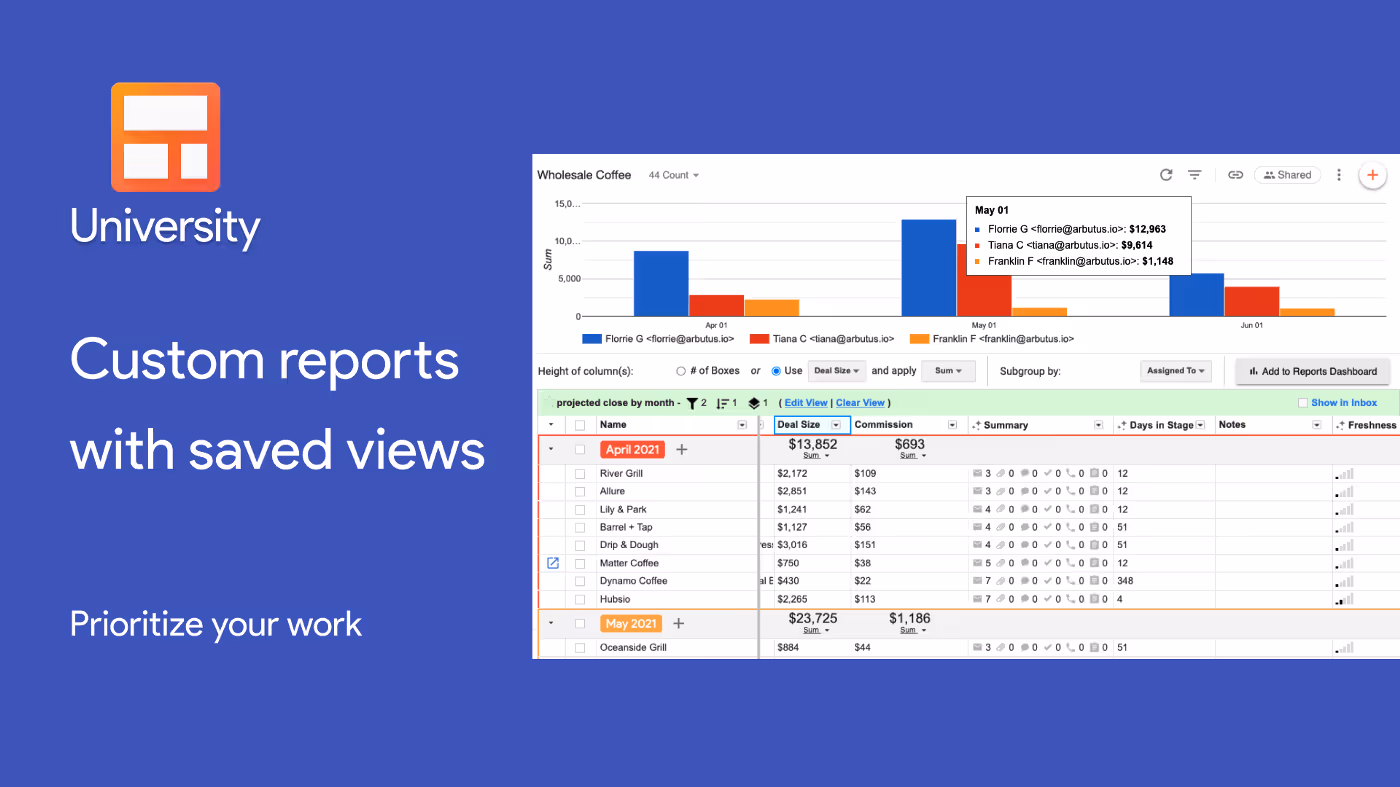New video lesson: Custom reports with saved views