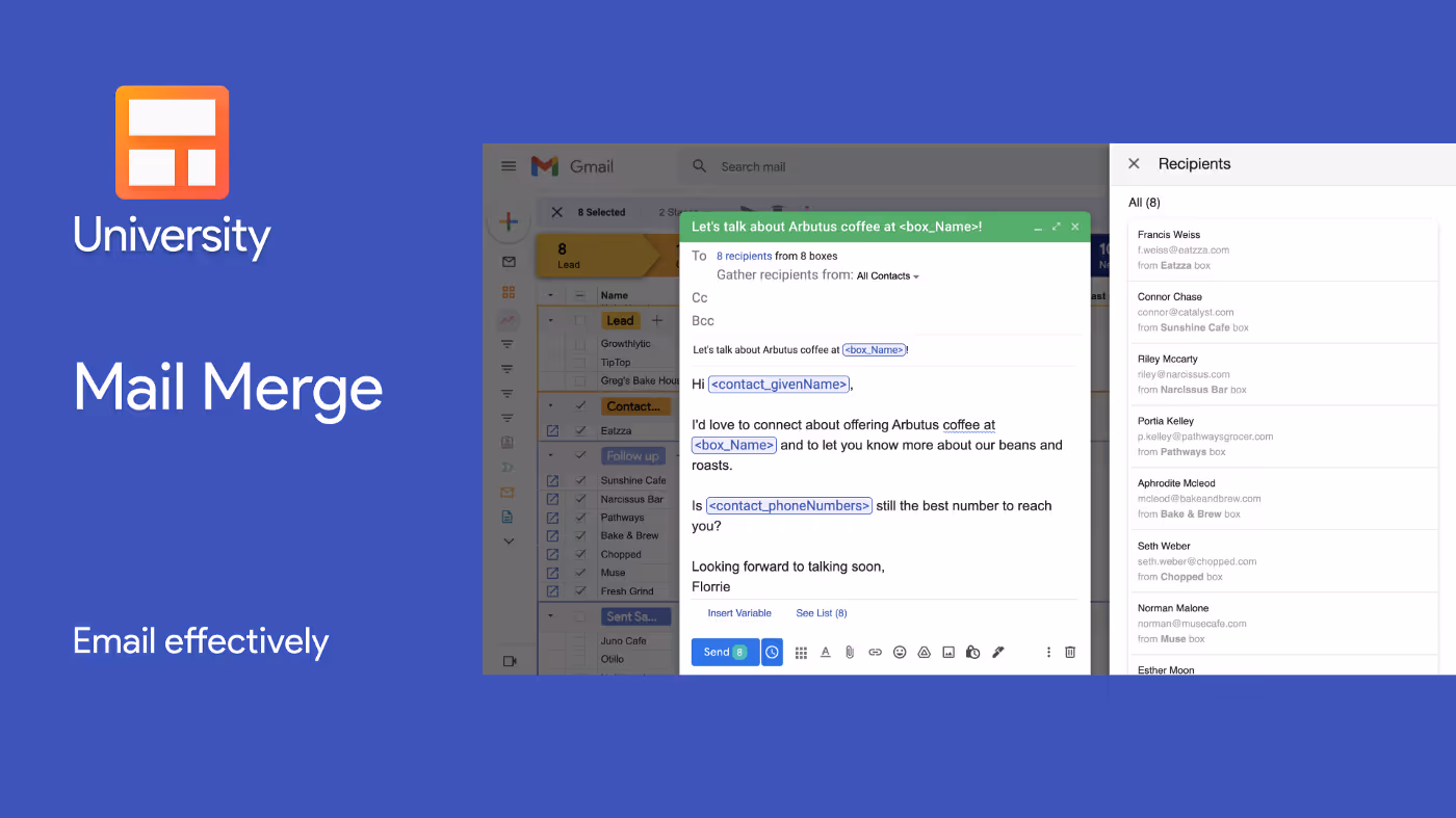 New video lesson: 📬 Mail merge