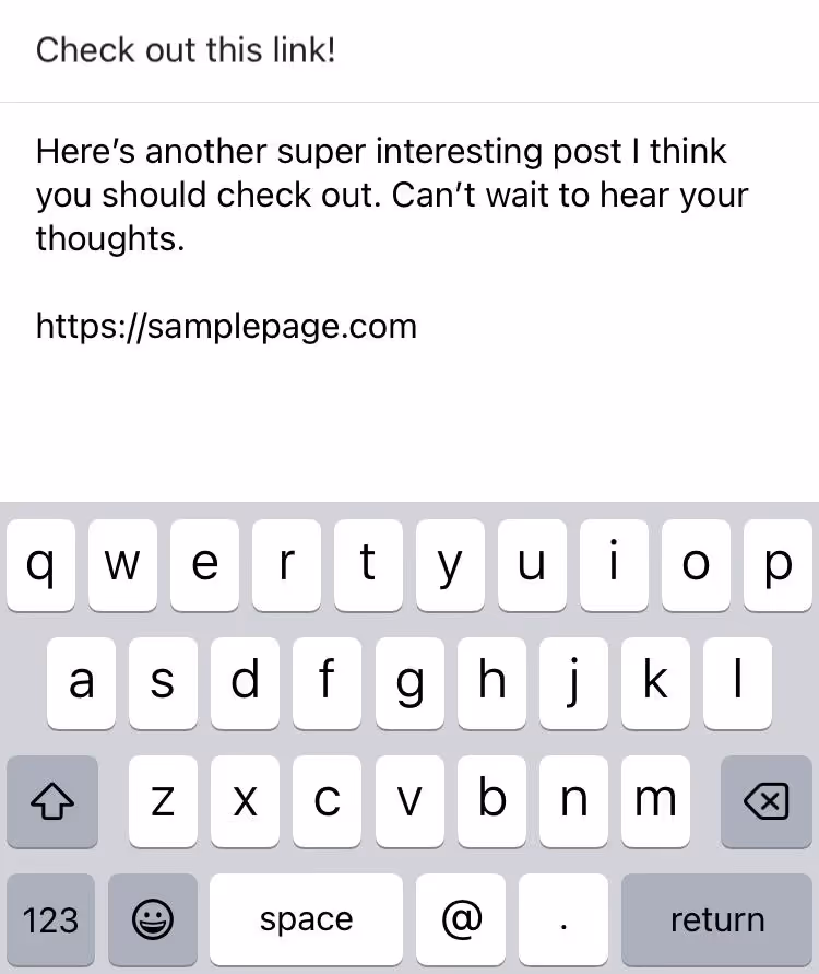 How to include a hyperlink in Gmail mobile app