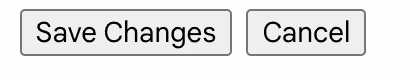 A screenshot of Save Changes button