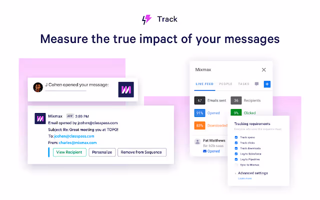 Mixmax view tracking Gmail add-on