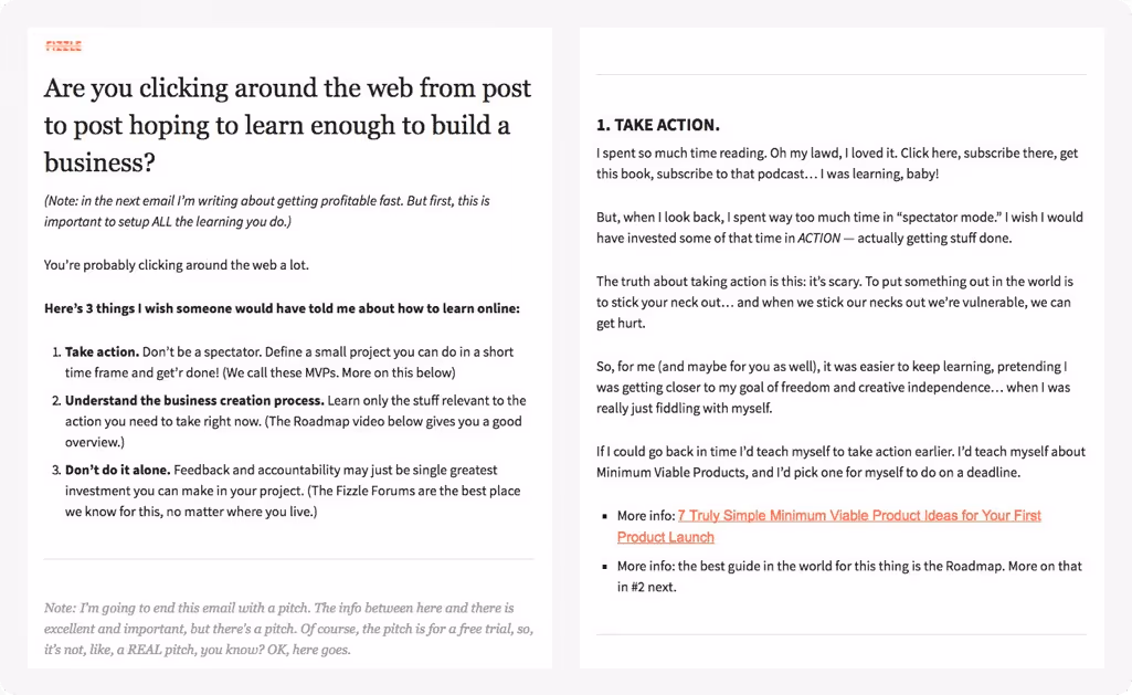 An example of a newsletter eblast template
