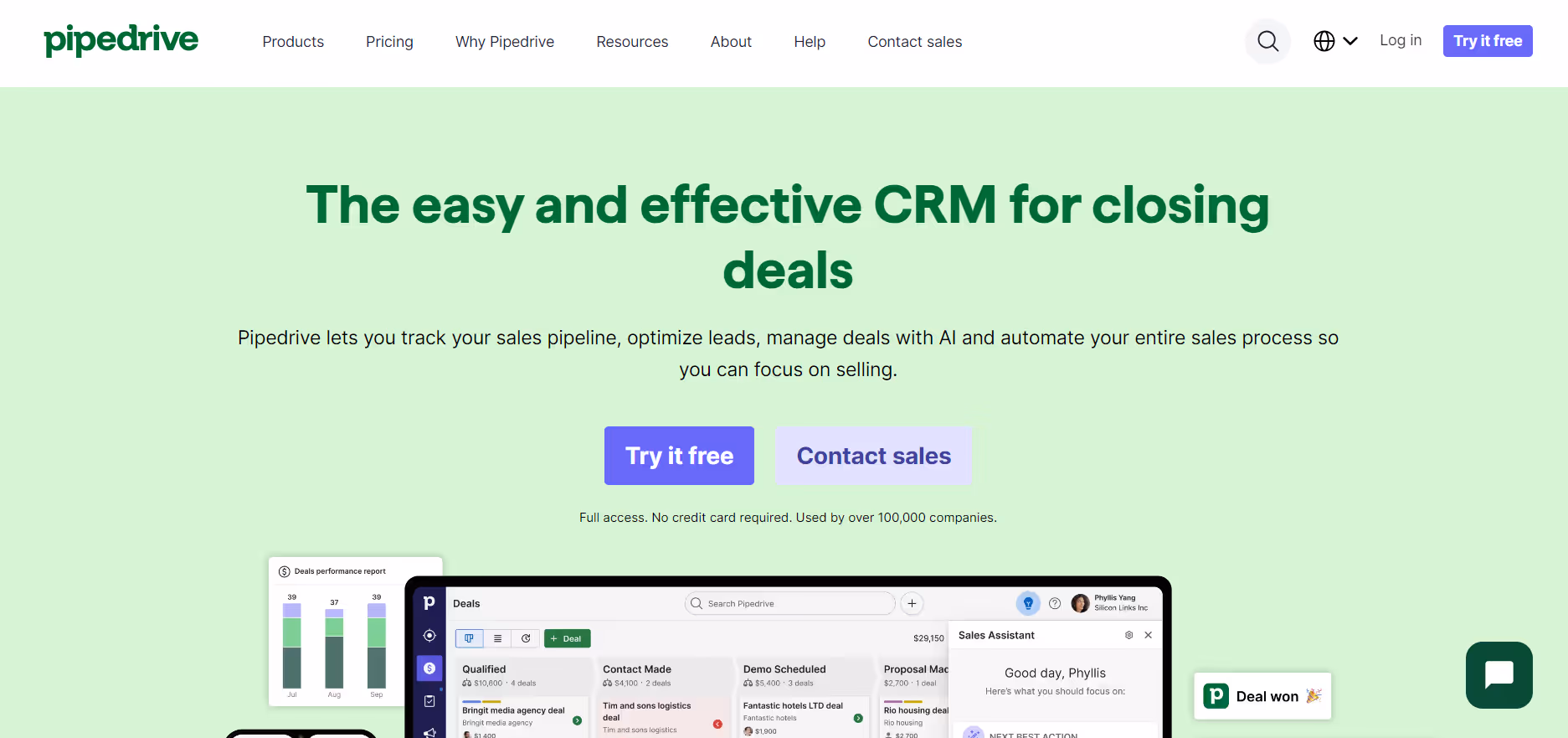Pipedrive is a sales-focused CRM platform