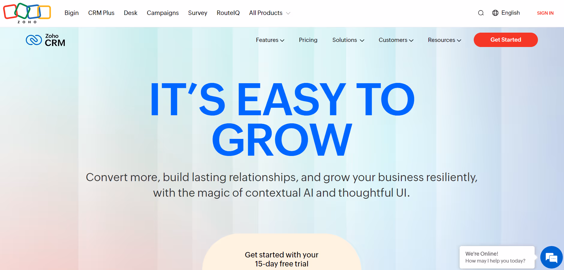 Zoho CRM Software