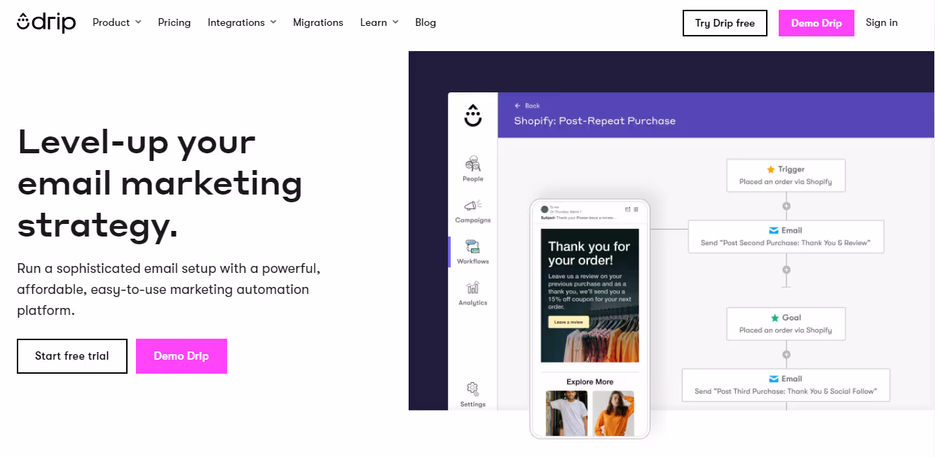 Drip marketing automation