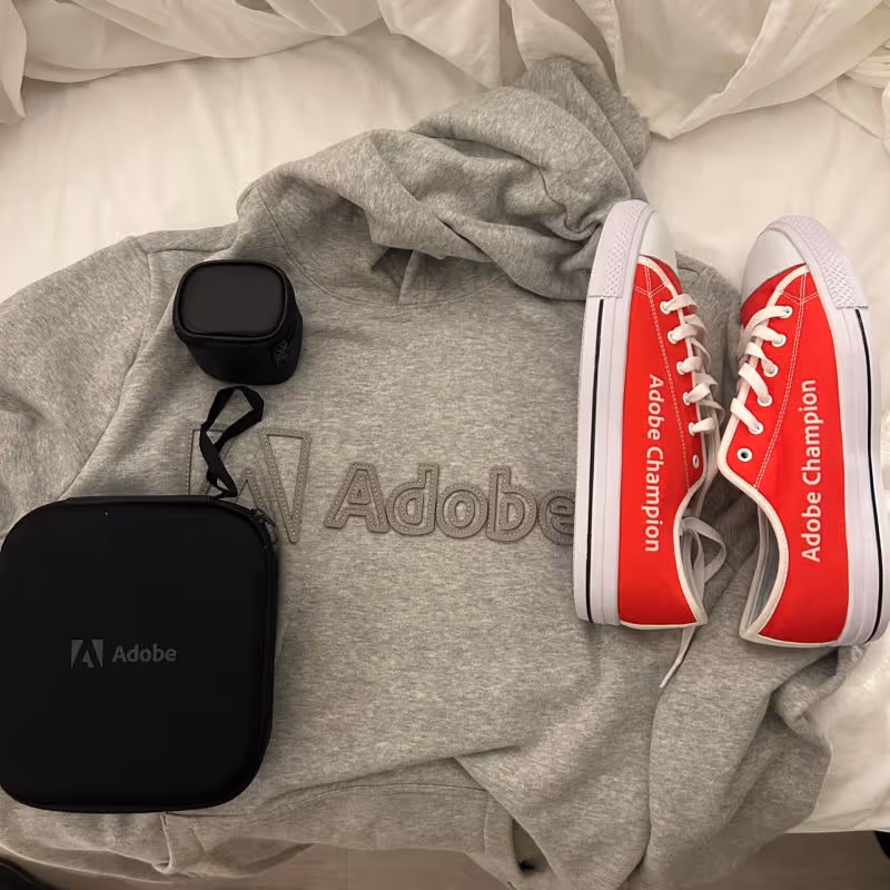 Adobe swag made for enterprise clients