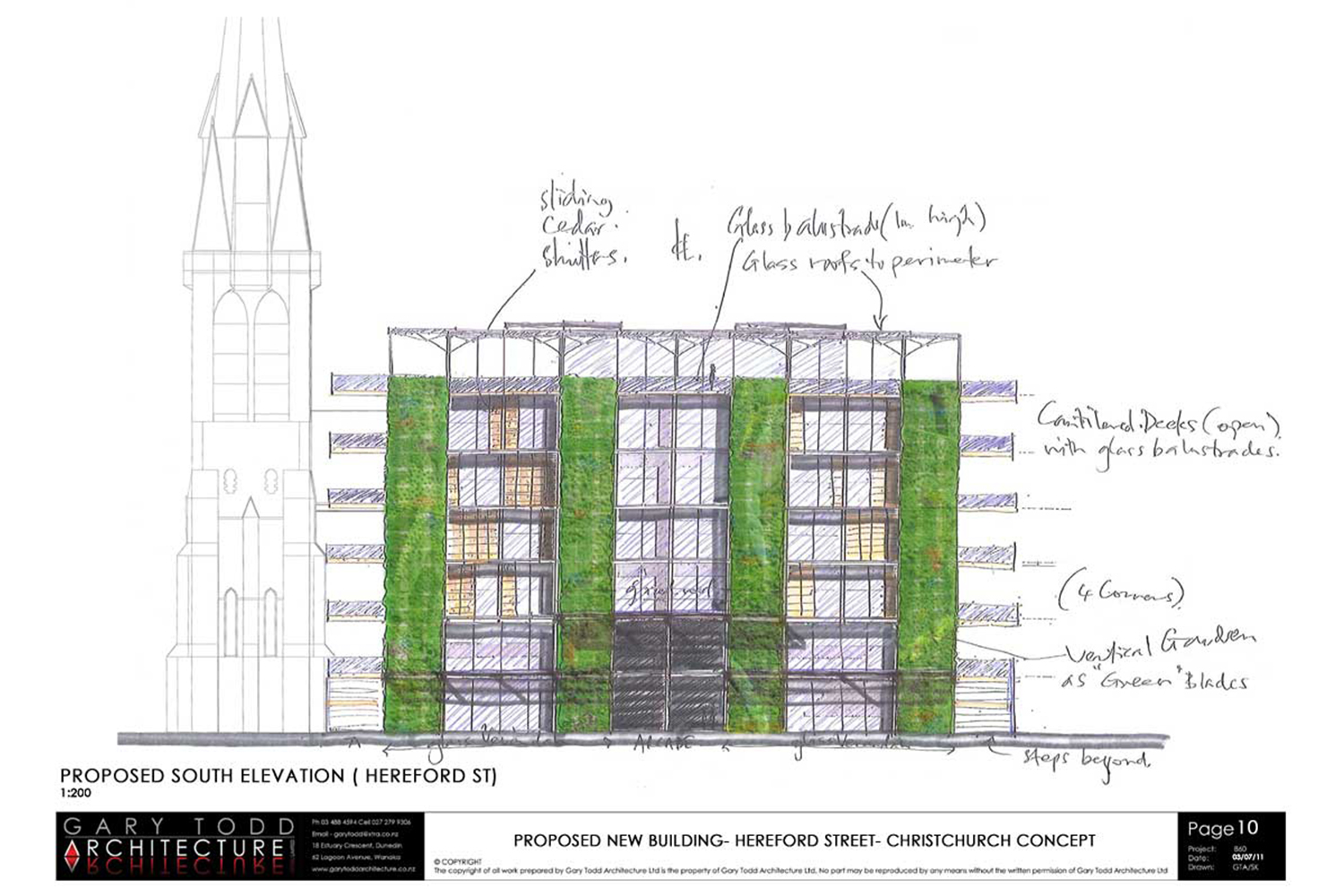Cathedral Square Regeneration Concept by Gary Todd Architecture.