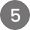 the number five in a grey circle