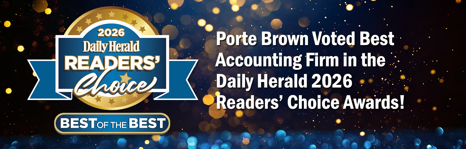 Porte Brown Voted Best Accounting Firm in the Daily Herald 2026 Readers' Choice Awards!