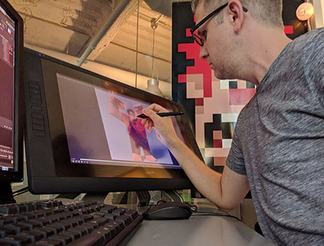 Picture of Jason on Computer