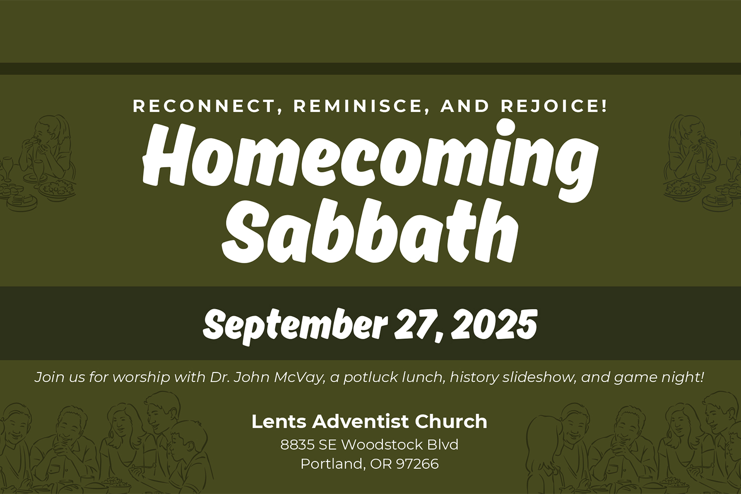 Homecoming Sabbath at Lents