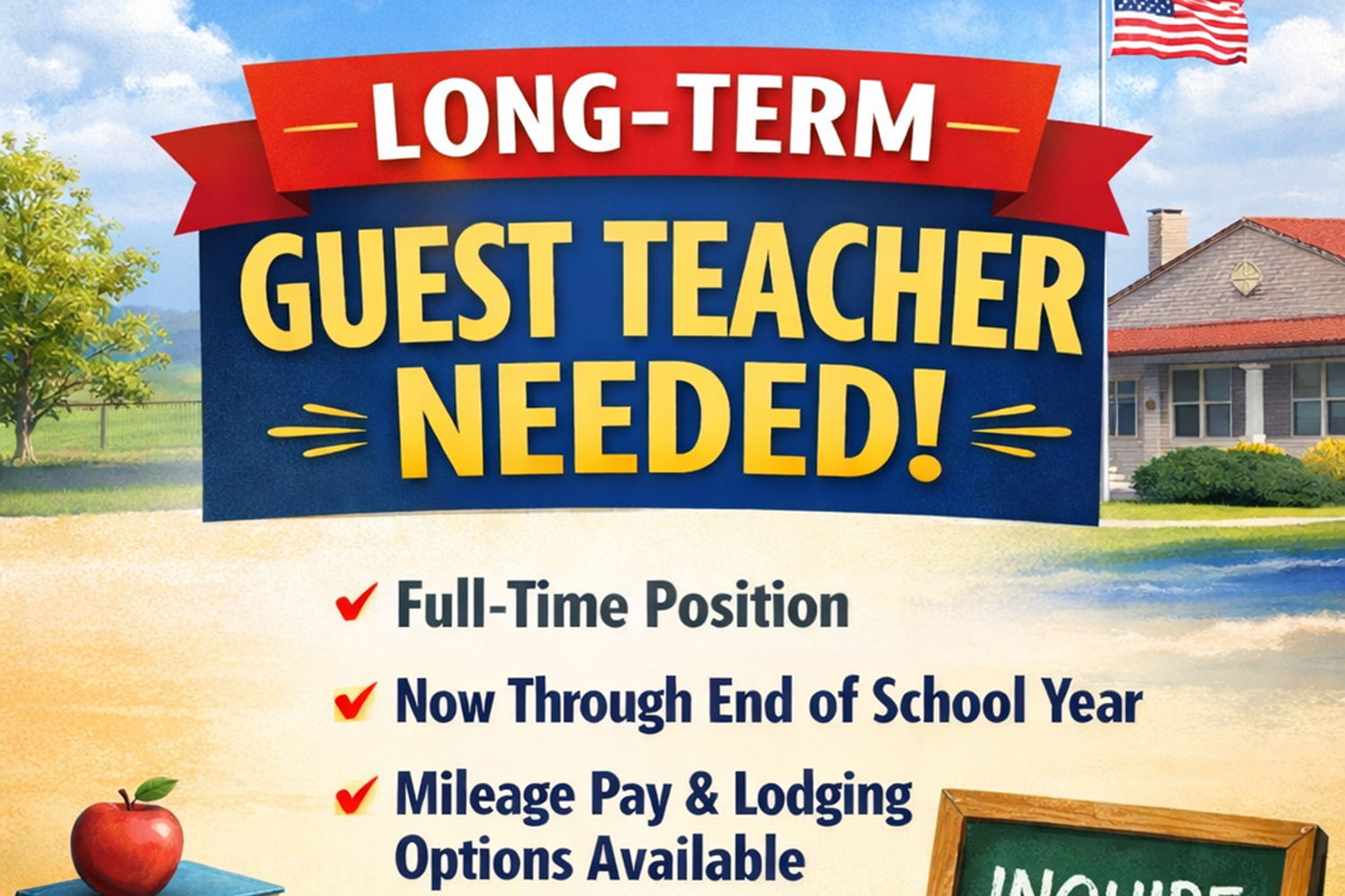 Long-Term Substitute Teacher Needed at RCA