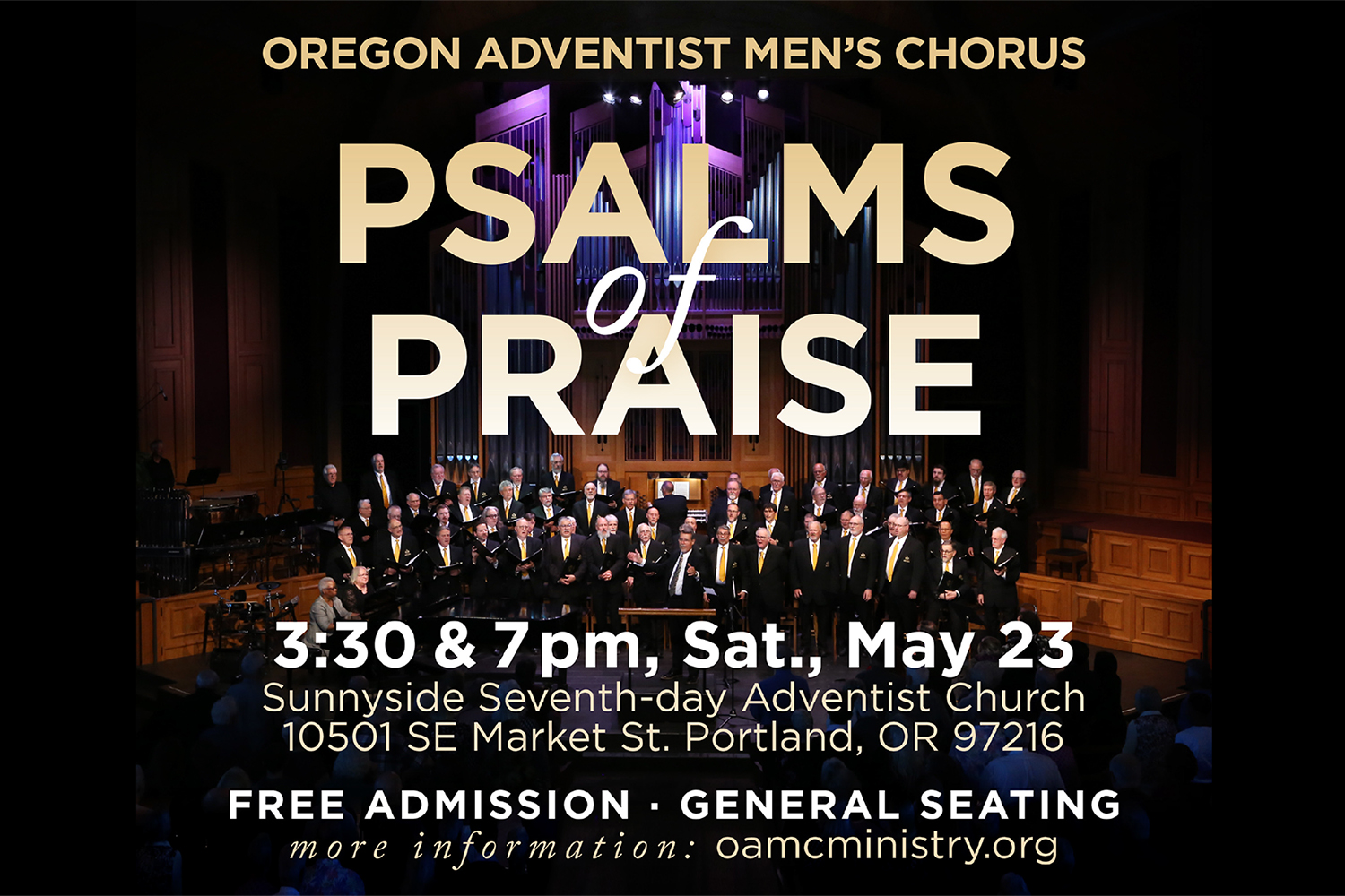 Oregon Adventist Men's Chorus Annual Spring Concerts