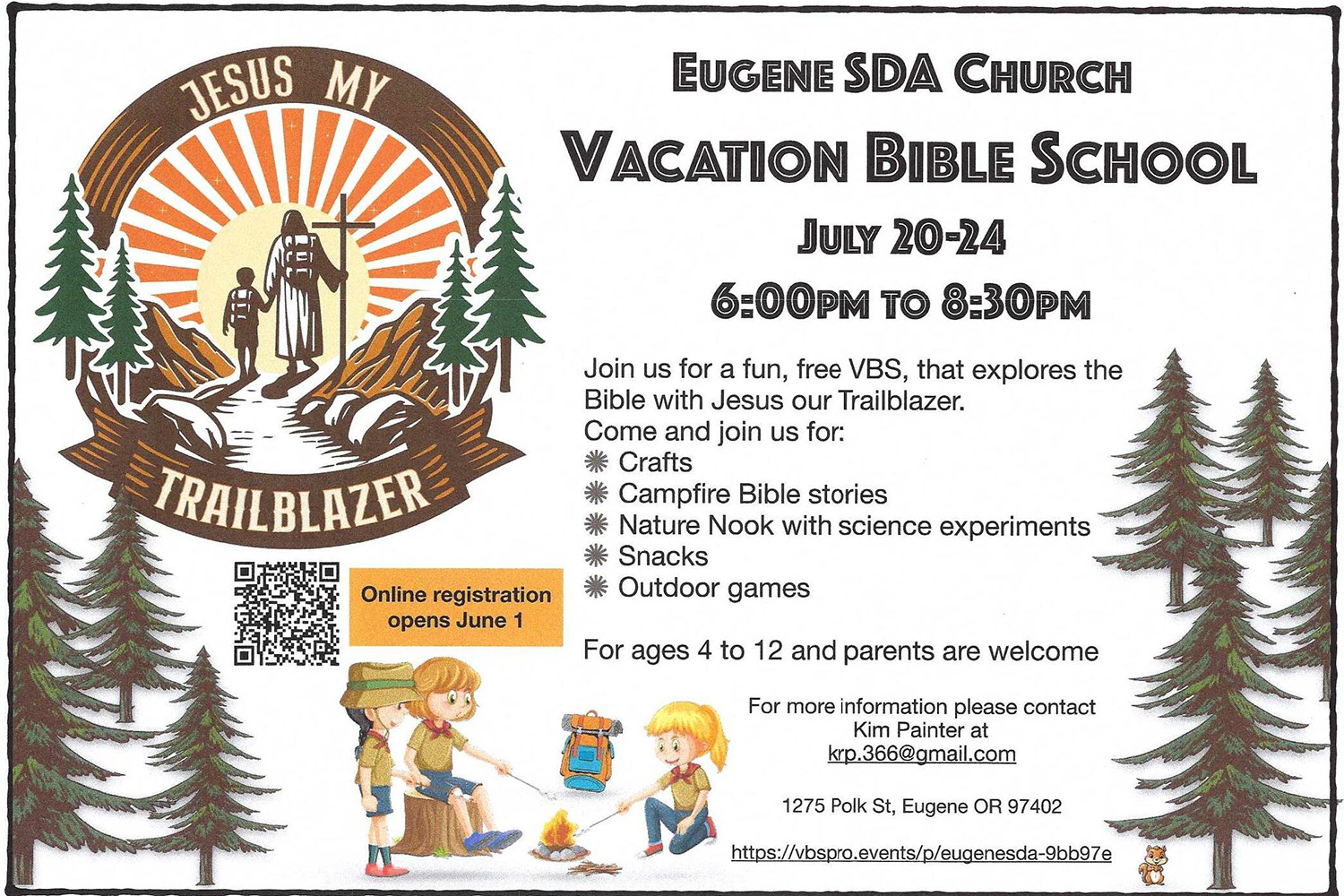 Jesus My Trailblazer VBS Coming to Eugene