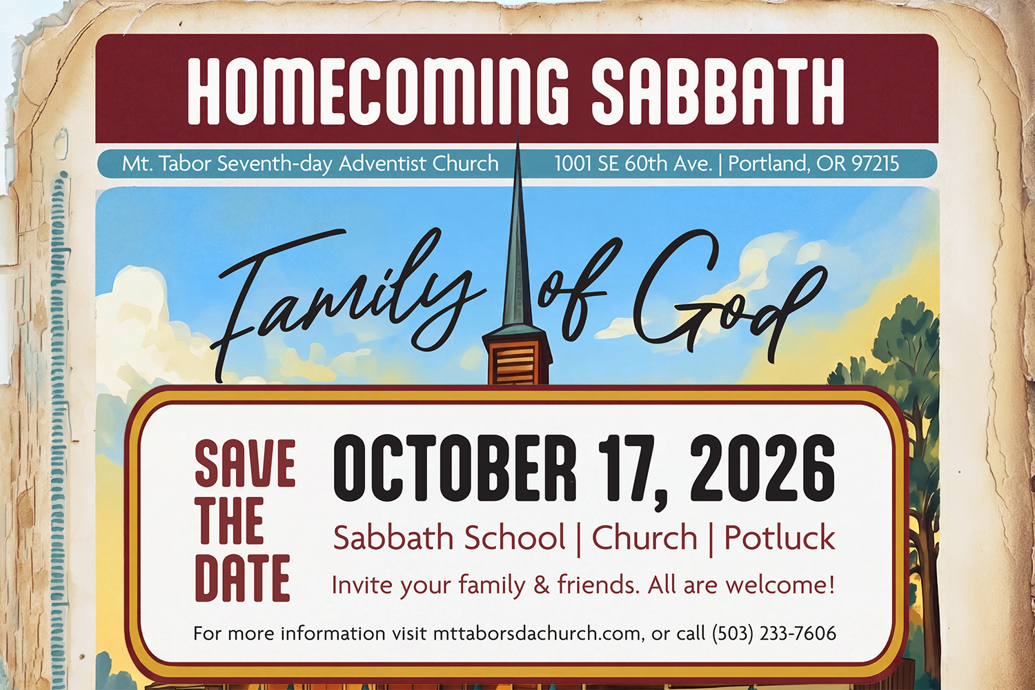 Mt. Tabor Church Homecoming Sabbath