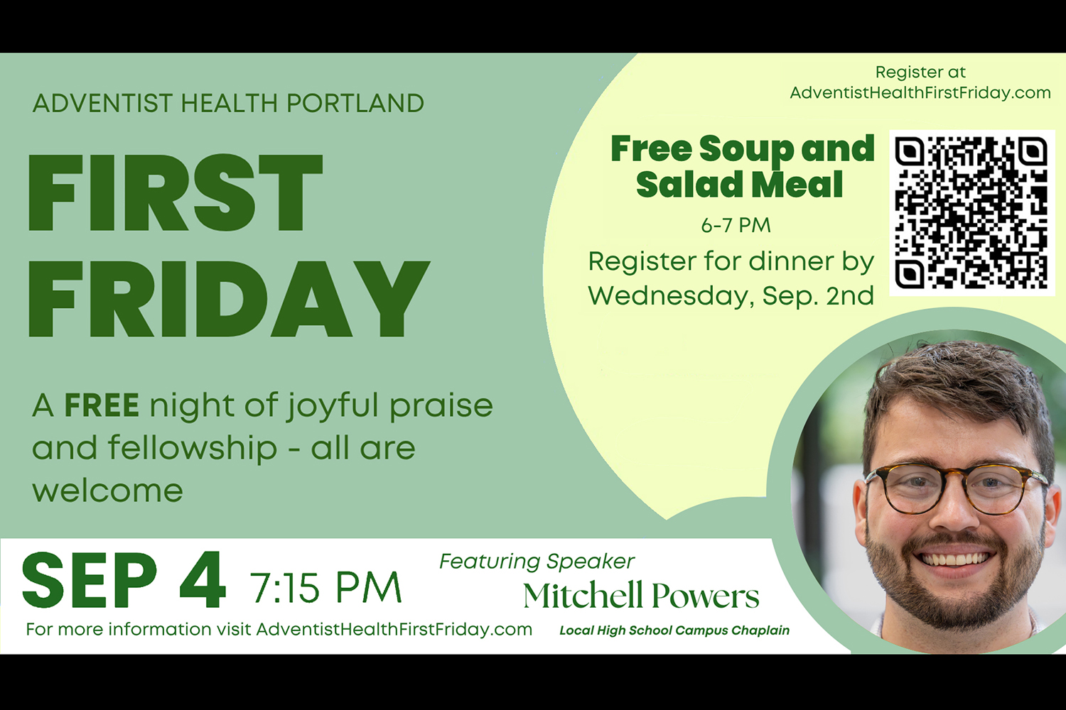 Adventist Health First Friday: September 2026