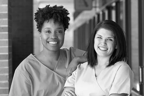 Two health care workers
