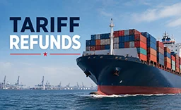 tariff refunds - cargo ship