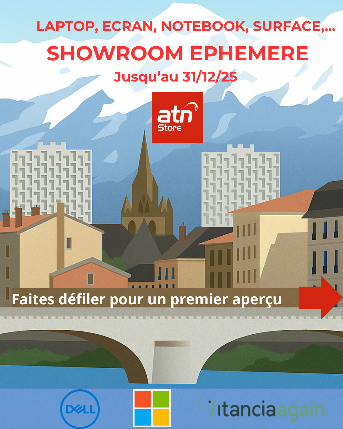 Showroom éphémère ATN Store — disponible jusqu’au 31 décembre 2025