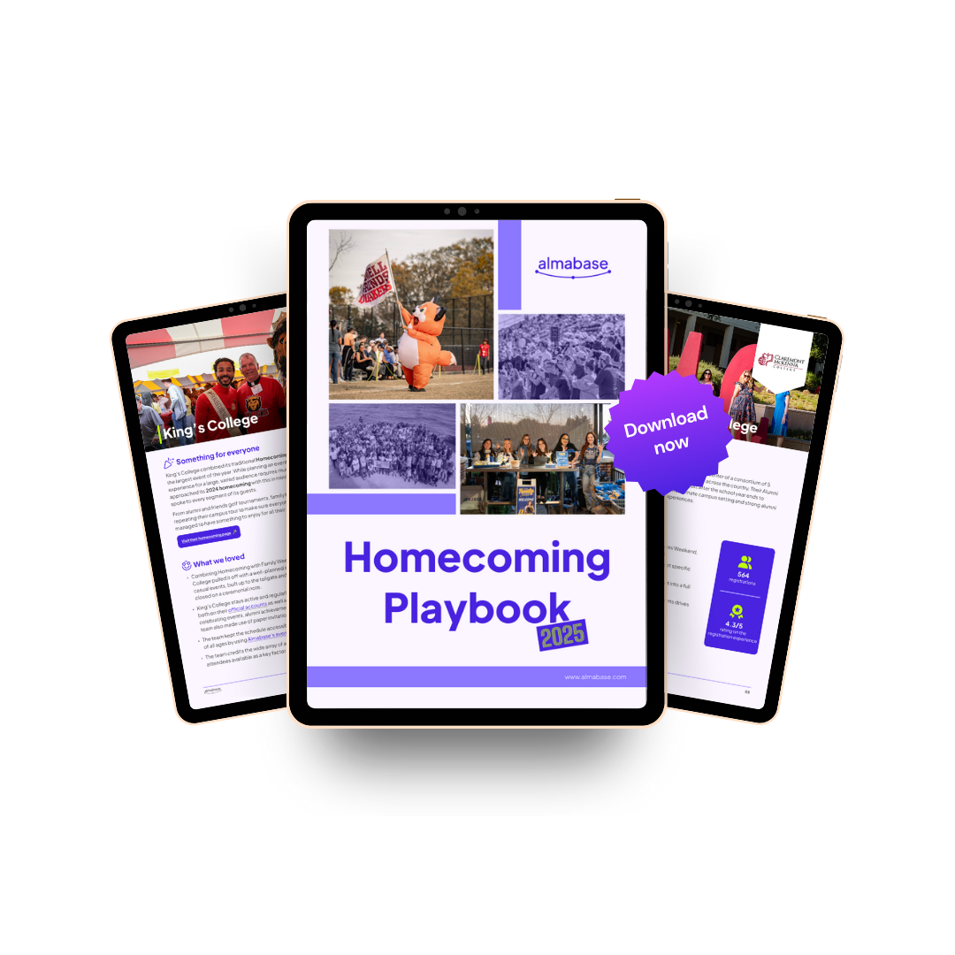 Almabase homecoming playbook