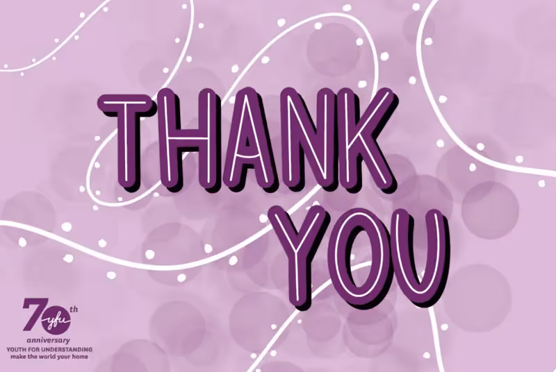 An example of an eCard universities can send alumni thanking them for their support.