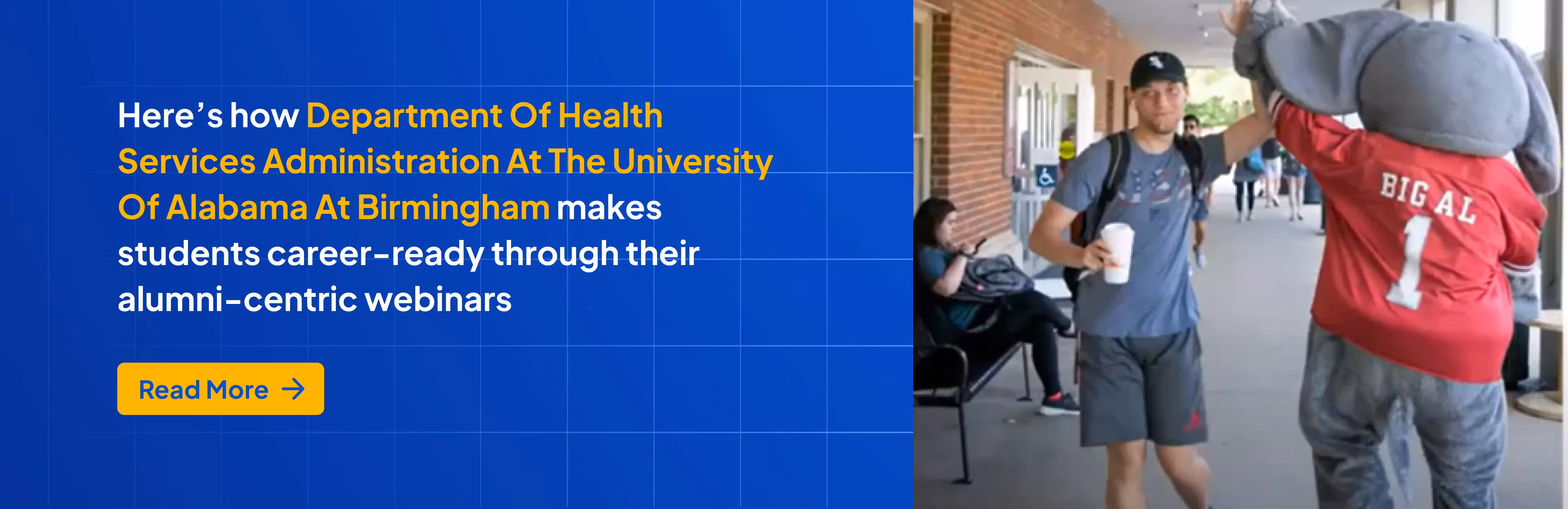 Department of Health Services Administrations at the University of Alabama at Birmingham makes students career ready through their alumni-centric webinars