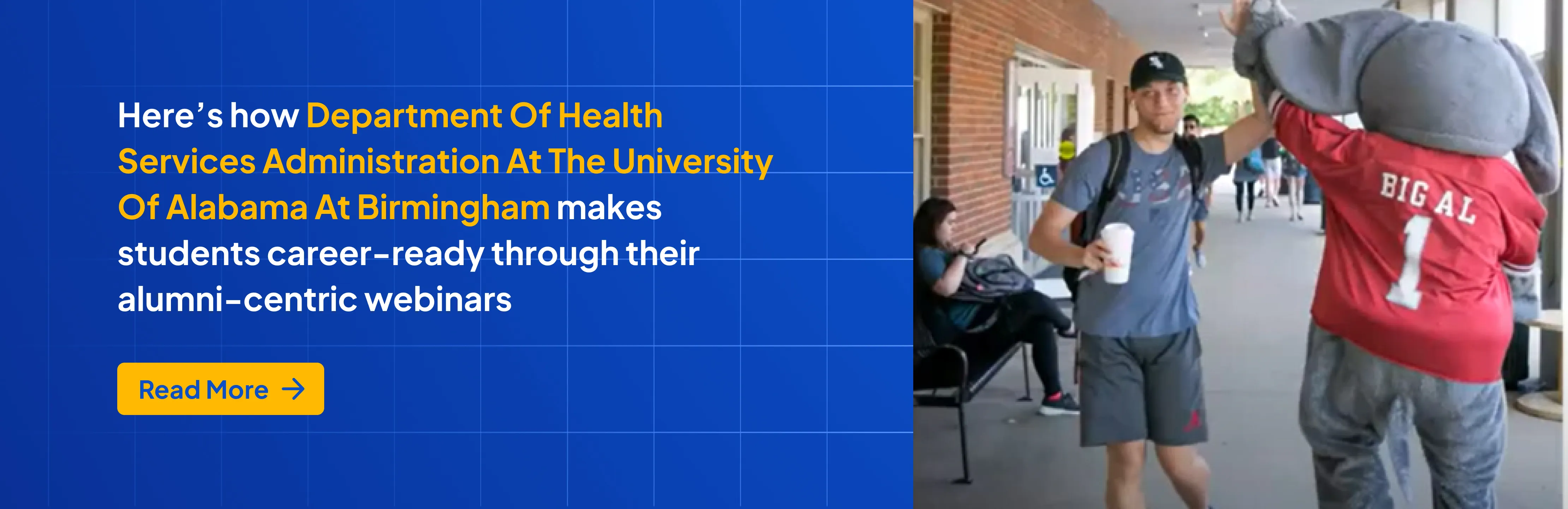 Department of Health Services Administrations at the University of Alabama at Birmingham makes students career ready through their alumni-centric webinars