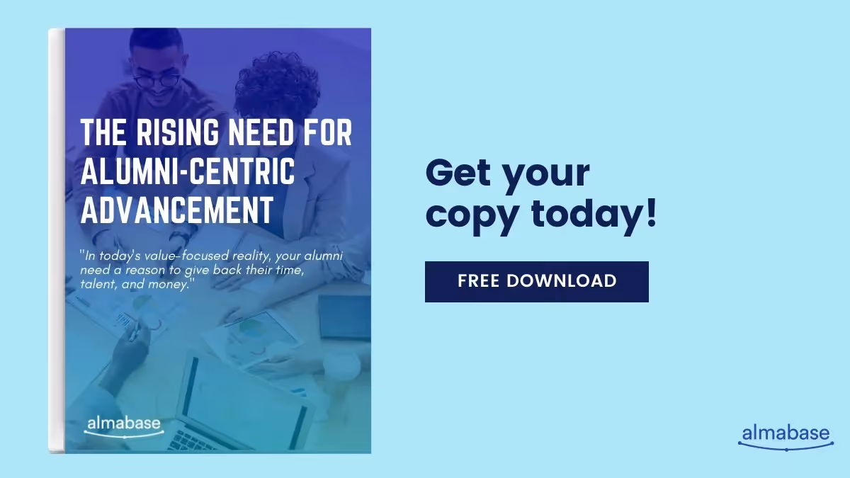 Free eBook - The Rising Need for Alumni Centric Advancement