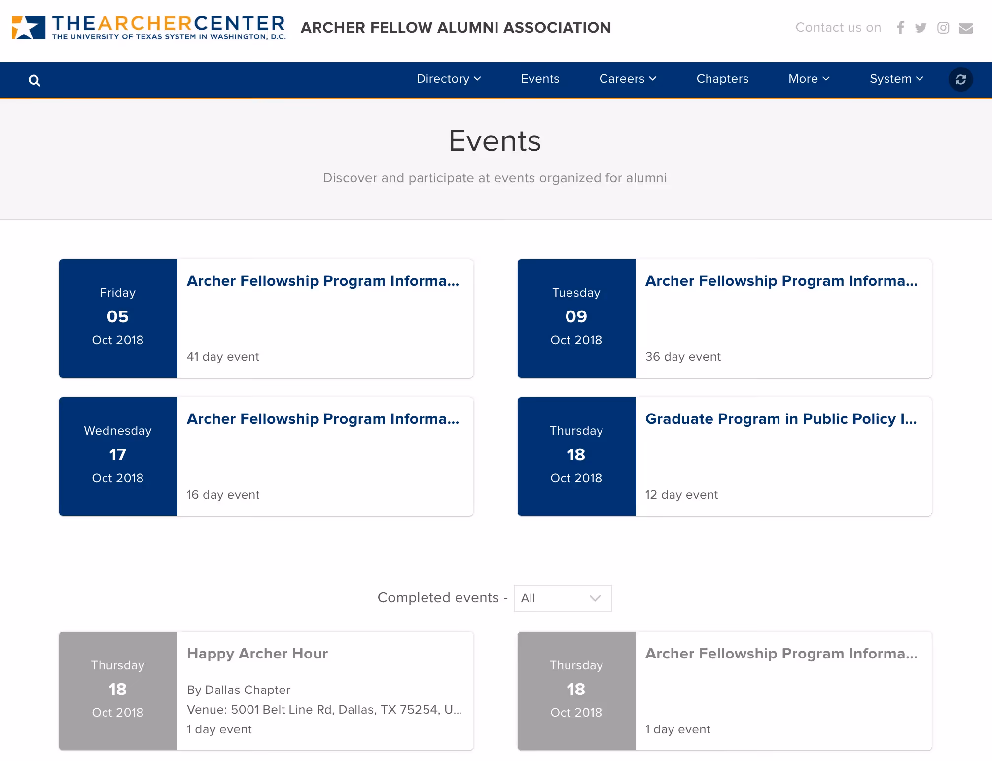 Archer Center establishes 25 percent contactable alumni database in 30 days