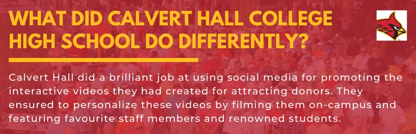 What did Calvert Hall High School do differently?