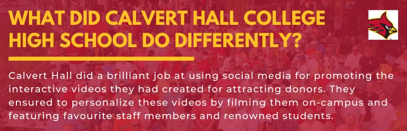 What did Calvert Hall High School do differently?