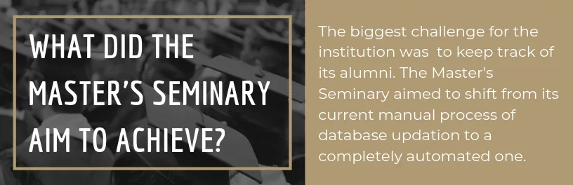 How The Master’s Seminary automated its process of updating data and got 37% of its database updated in 45 days