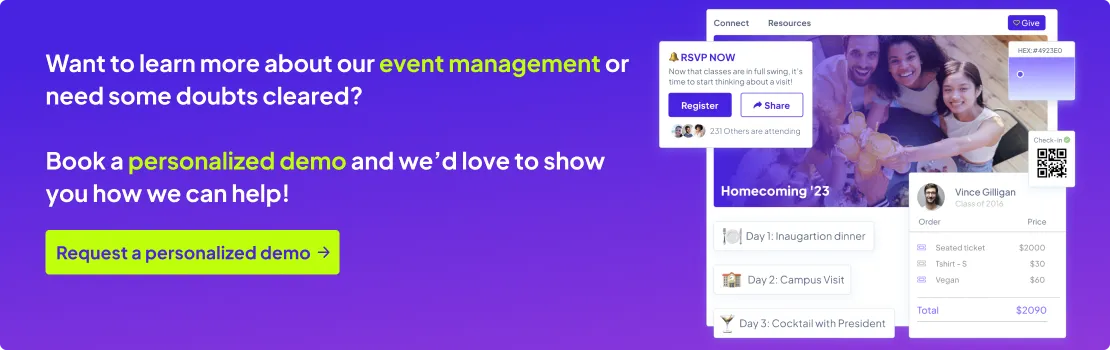 Almabase request demo