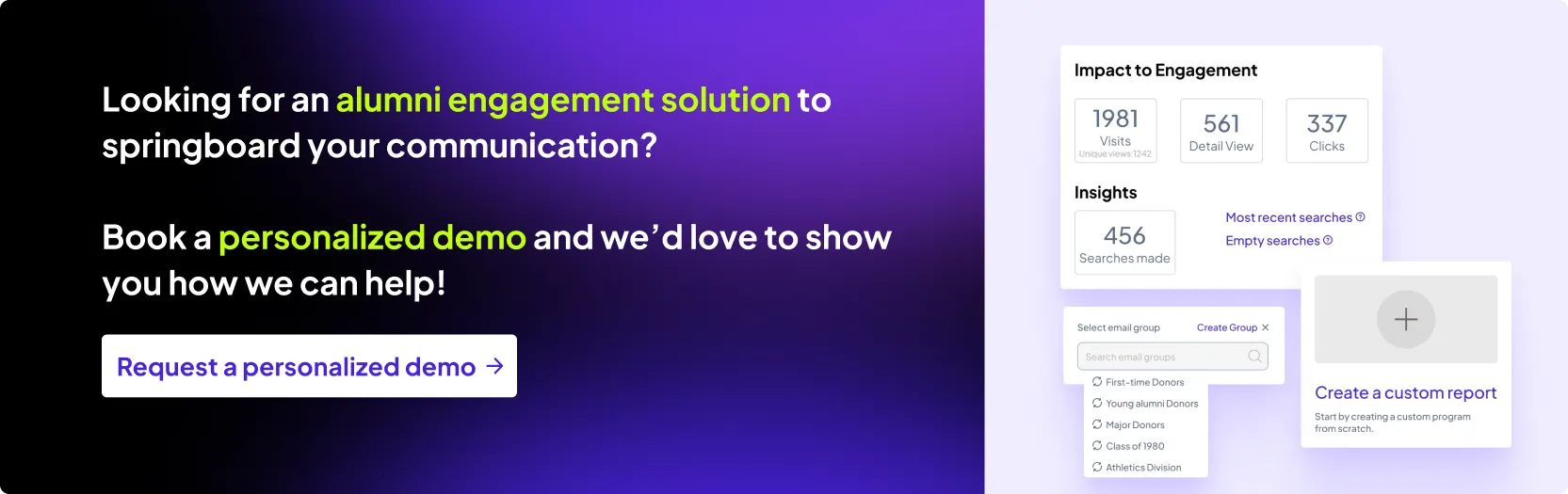 Book a demo with Almabase