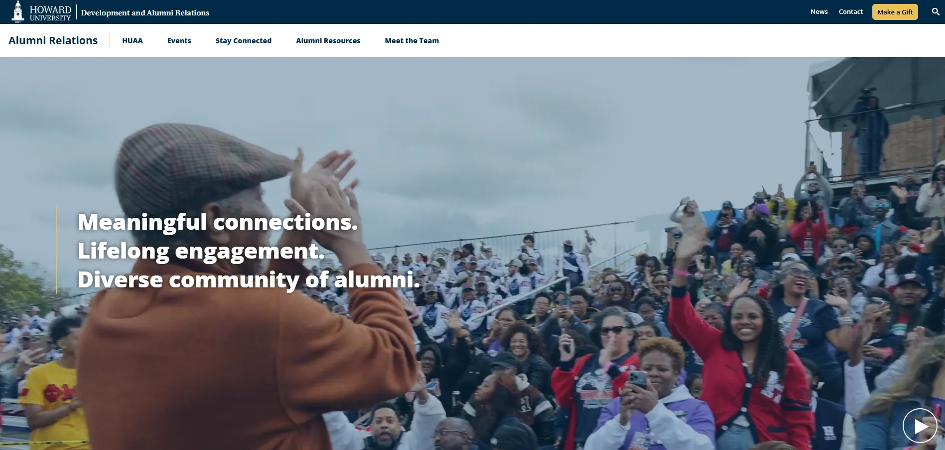Howard University's alumni website