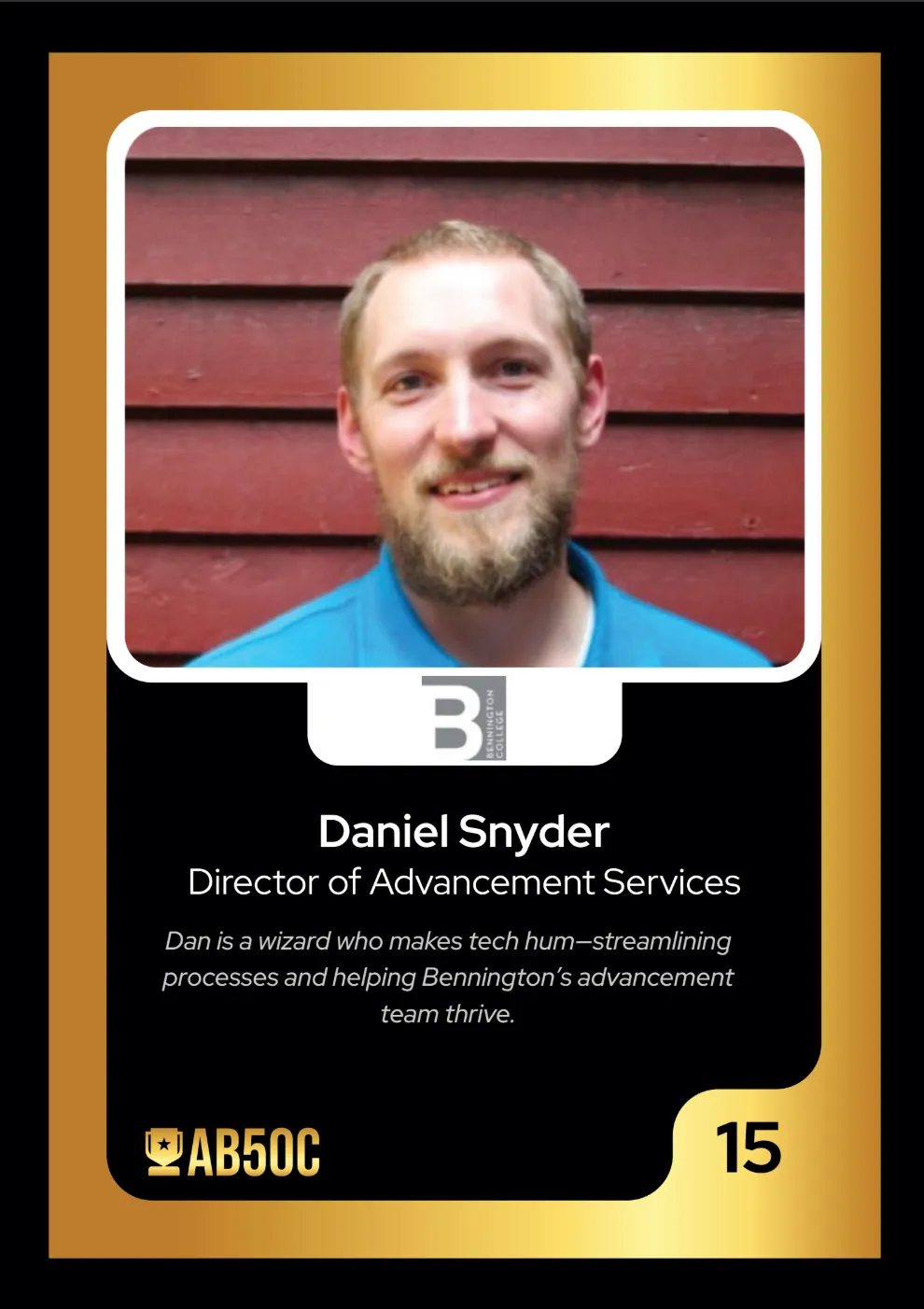 Dan Snyder's official AB50C Trading Card