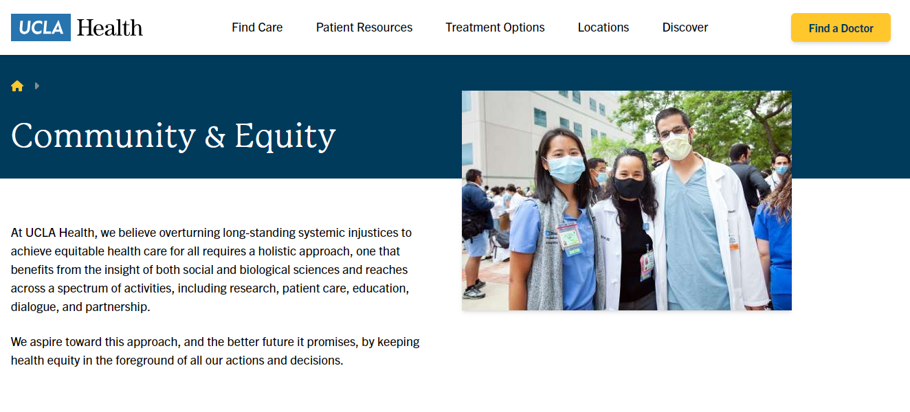 UCLA Health boasts an active community event calendar through various departments, clubs, and numerous partnerships. Learn more here.