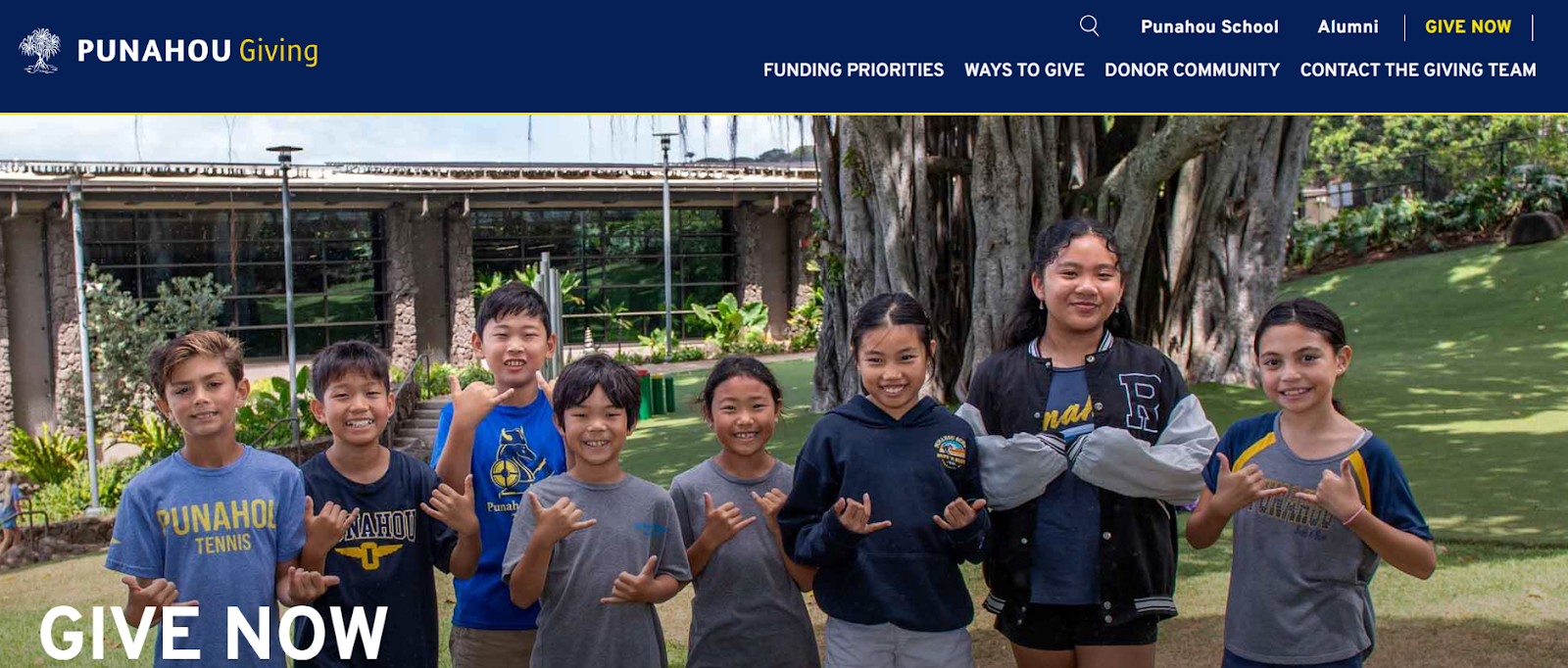 Punahou Giving page