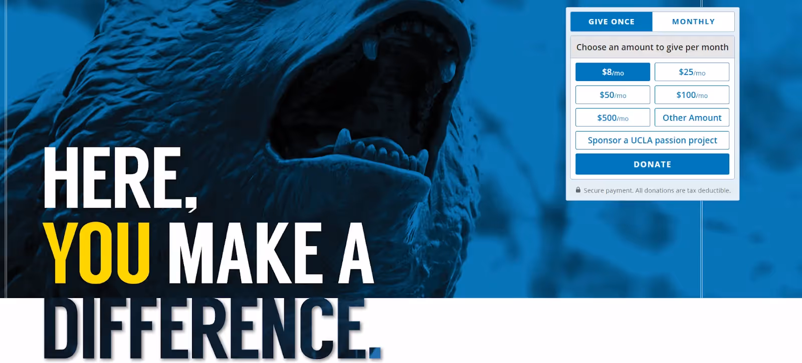 UCLA giving page