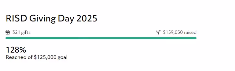 Snippet of RISD's Giving Day 2025