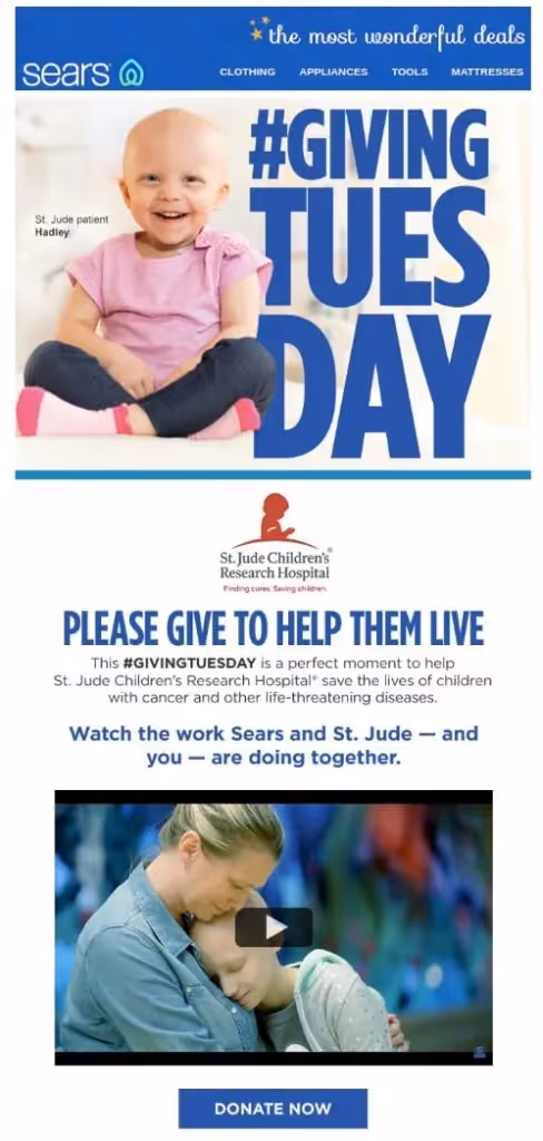 Giving Tuesday video embed example