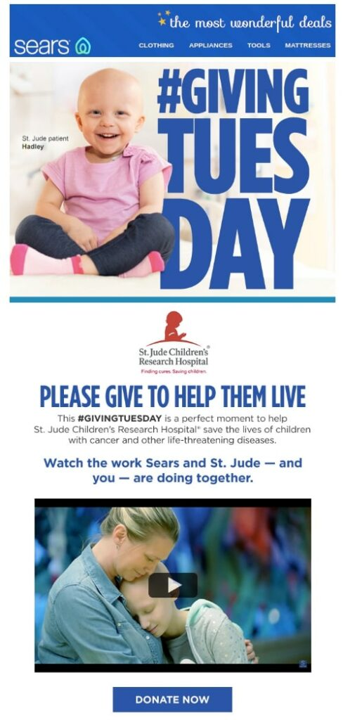 Giving Tuesday video embed example