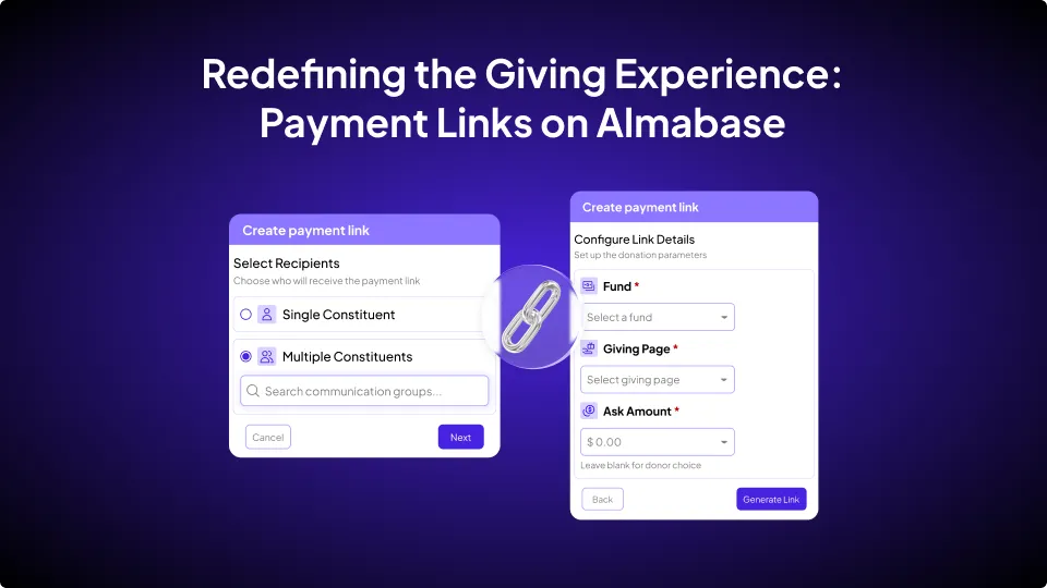 Redefining the Giving Experience: Payment Links on Almabase