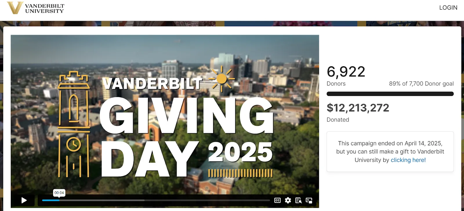 Venderbilt Giving Day 2025