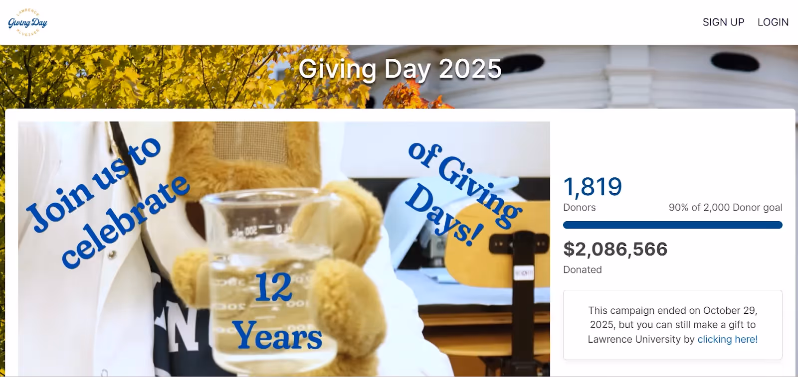 Lawrence University Giving Day 2025