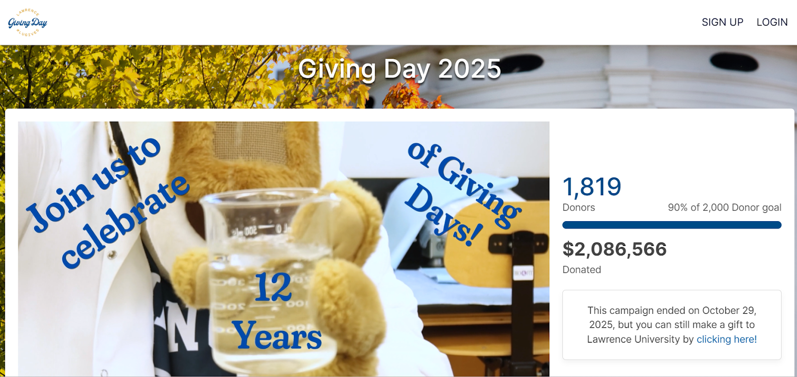 Lawrence University Giving Day 2025