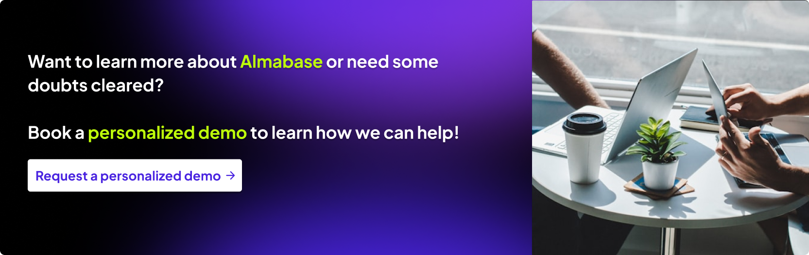 Book a demo with Almabase