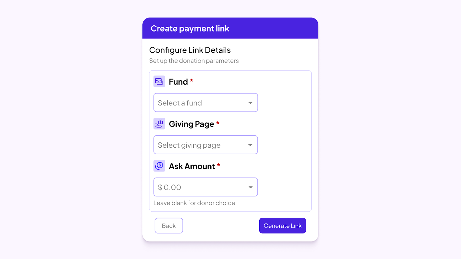 Almabase giving page